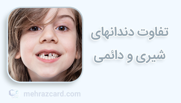 تفاوت دندانهای شیری و دائمی